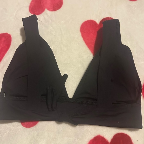 Everlane The Triangle Bikini Top  black NWOT - Picture 5 of 8